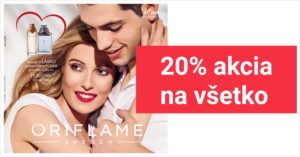 20% zľava na všetko z Valentínskeho Oriflame katalógu